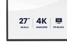 4k 27 - iiyama ProGraphic HB2701UHSNP-B1 27", IPS, 4K Ultra HD, USB-C, juodas (black) - 5 nuotrauka