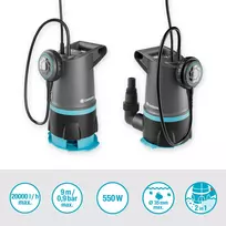 panardinamas vandens siurblys - Gardena 20000 BASIC 2in1, 550 W - 5 nuotrauka