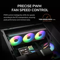 rgb ventiliatoriai - Cougar Unity360-FB 360 ARGB PWM White - 5 nuotrauka