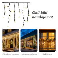 girlianda varvekliai - Lauko girlianda Varvekliai PROLED, 300 LED, 10 m, IP67 - 6 nuotrauka
