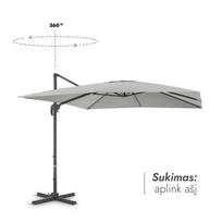 lauko pavesines - Lauko skėtis Comfort Light Pilkas - 10 nuotrauka