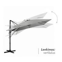 lauko pavesines - Lauko skėtis Comfort Light Pilkas - 11 nuotrauka