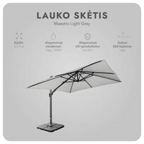 lauko pavesine zeltpro - Lauko skėtis Maestro, pilkas - 16 nuotrauka