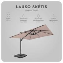zeltpro sketis - Zeltpro Lauko skėtis Select Taupe - 17 nuotrauka
