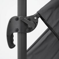 pavesines - Lauko skėtis su padu ir užvalkalu Comfort, pilkas - 14 nuotrauka