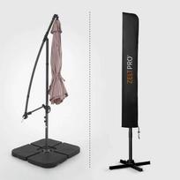 zeltpro sketis - Lauko skėtis su užvalkalu Zeltpro Select, Taupe (Tamsiai pilkas) - 2 nuotrauka