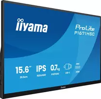 iiyama prolite - iiyama ProLite P1671HSC-B1 15.6", IPS, FHD, nešiojamas monitorius - 2 nuotrauka