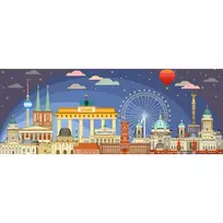 ravensburger puzzle 1000 - Ravensburger Panorama Nights in Berlin, 1000 det. - 2 nuotrauka