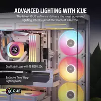 rgb ventiliatoriai - Corsair iCUE Link LX140-R RGB PWM 140 mm White 2 vnt. - 2 nuotrauka