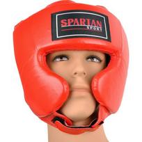 bokso apsaugos - Bokso šalmas "Spartan", raudonos spalvos - 4 nuotrauka