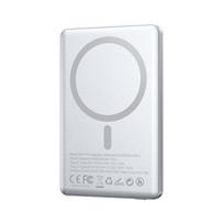 magnetinis power bank - BWOO P75, 5000mAh, 20W, PD, USB-C, magnetinė, sidabrinė - 6 nuotrauka