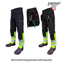 pesso kelnes - Darbo kelnės Pesso Canvas HI-VIS, pilkos - 21 nuotrauka