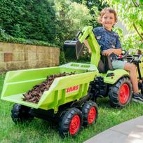 mini traktoriui priekaba - Traktorius Falk Claas, žalias - 3 nuotrauka