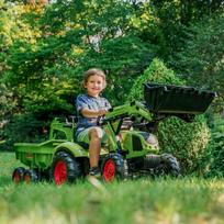 mini traktoriui priekaba - Traktorius Falk Claas, žalias - 4 nuotrauka