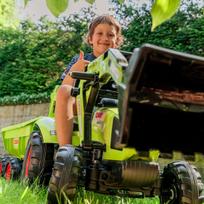 mini traktoriui priekaba - Traktorius Falk Claas, žalias - 6 nuotrauka