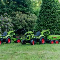 mini traktoriui priekaba - Traktorius Falk Claas, žalias - 7 nuotrauka