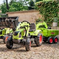 mini traktoriui priekaba - Traktorius Falk Claas, žalias - 8 nuotrauka