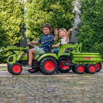 mini traktoriui priekaba - Traktorius Falk Claas, žalias - 9 nuotrauka