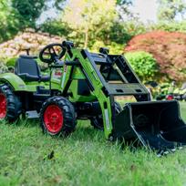 mini traktoriui priekaba - Traktorius Falk Claas, žalias - 10 nuotrauka