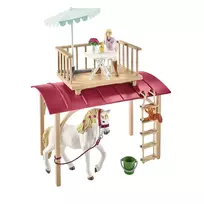 nameliai ant ratu - SCHLEICH HORSE CLUB Rinkinys „Namelis ant ratų slaptiems klubo susitikimams“ 42593 - 4 nuotrauka