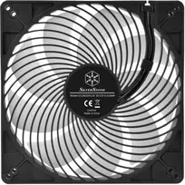 80mm ventiliatorius - SilverStone Air Penetrator 184i ARGB 180mm Black - 4 nuotrauka