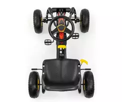 gokartas - Milly Mally Thor juodas pedalinis gokartas - 7 nuotrauka