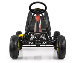 gokartas - Milly Mally Thor juodas pedalinis gokartas - 9 nuotrauka
