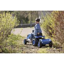 paspiriamos masineles - Smoby Tractor XL su priekaba, mėlynas (Blue) - 2 nuotrauka