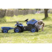 paspiriamos masineles - Smoby Tractor XL su priekaba, mėlynas (Blue) - 3 nuotrauka