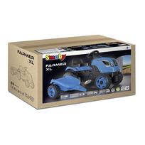 paspiriamos masineles - Smoby Tractor XL su priekaba, mėlynas (Blue) - 4 nuotrauka