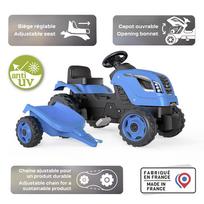paspiriamos masineles - Smoby Tractor XL su priekaba, mėlynas (Blue) - 5 nuotrauka