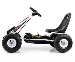 gokartas - Milly Mally pedalinis gokartas Thor, baltas (White) - 7 nuotrauka