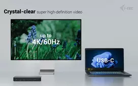 usb c usb c dp - i-tec Thunderbolt 4 Intelligent Dual Display Docking Station Power Delivery 90W 2x DP Video TB AUDIO LAN USB-A 10Gbps USB-C 10 Gbps Kensington lock ,  TB4INTGDUAL4KDOCPD - 2 nuotrauka
