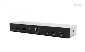 usb c usb c dp - i-tec Thunderbolt 4 Intelligent Dual Display Docking Station Power Delivery 90W 2x DP Video TB AUDIO LAN USB-A 10Gbps USB-C 10 Gbps Kensington lock ,  TB4INTGDUAL4KDOCPD - 7 nuotrauka