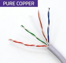 cat6 kabelis - Qoltec 54560 UTP Patchcord Cable CAT6 Copper Cu 100m Pilkas (Grey) - 4 nuotrauka