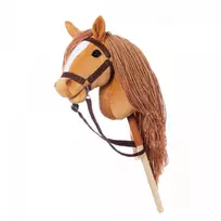 hobby horsing - HOPPIHORSE Minkštas žaislas ant kiju A3 Kaštoninis (Chestnut) - 2 nuotrauka