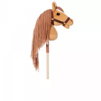 hobby horsing - HOPPIHORSE Minkštas žaislas ant kiju A3 Kaštoninis (Chestnut) - 3 nuotrauka