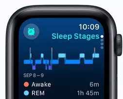 apple watch se - Apple Watch SE 2024 GPS 44mm Midnight (Midnight) M/L - 7 nuotrauka