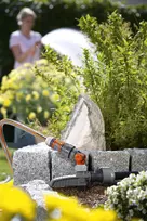 vandens zarna - Sujungimas Gardena Tap Connector With Water Stop - 2 nuotrauka