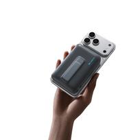 magnetinis power bank 10000 - Cuktech WPB100 10000mAh Qi2 magnetinė išorinė baterija 30W su stovu, juoda - 3 nuotrauka