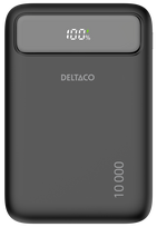10000 power bank - Deltaco PB-CC100, 10000mAh, 20W, juodas (black) - 5 nuotrauka