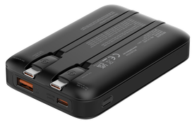 10000 power bank - Deltaco PB-CC100, 10000mAh, 20W, juodas (black) - 7 nuotrauka