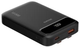 10000 power bank - Deltaco PB-CC100, 10000mAh, 20W, juodas (black) - 9 nuotrauka