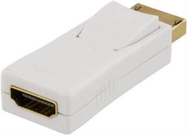 kabelia dp - DELTACO DisplayPort - HDMI, baltas / DP-HDMI31 - 3 nuotrauka
