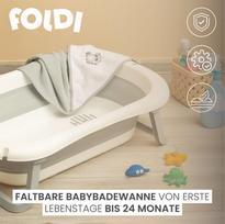 kudikio vonele - Sensillo sulankstoma vonelė Foldi, Pilka (Grey) - 7 nuotrauka