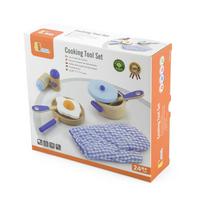 medine indauja - Žaislinis medinis virtuvės priedų rinkinys, mėlynas - 3 nuotrauka
