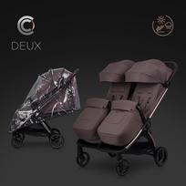 vezimelis dvynukams - Sportinis vežimėlis dvynukams Cavoe Deux, chocolate - 14 nuotrauka