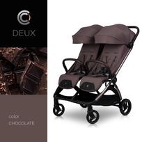 vezimelis dvynukams - Sportinis vežimėlis dvynukams Cavoe Deux, chocolate - 18 nuotrauka