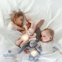 baltasis triuksmas - myHummy pliušinis migdukas zuikis, rožinis (Pink), 5in1 - 9 nuotrauka