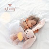 baltasis triuksmas - myHummy pliušinis migdukas zuikis, rožinis (Pink), 5in1 - 34 nuotrauka